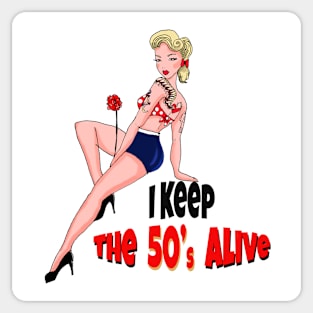 Back to the 50s Sticker